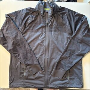 Brooks Men's XXL Drift Shell Running Apparel Drilayer Full Zip Jacket Asphalt